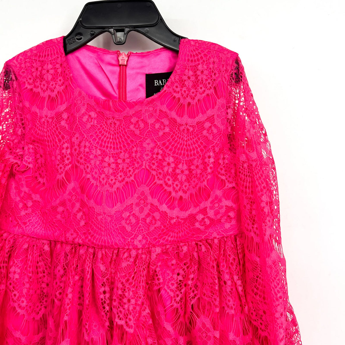 BARDOT Baby Gertrude Lace Dress 24 Months Pink Long Sleeve NWT
