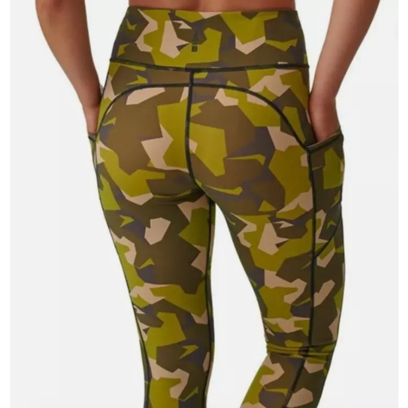 BASS OUTDOOR Womens Rover 7/8 Athletic Leggings Medium Green Camo High Waist NWT