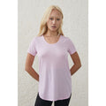 COTTON ON BODY Womens Gym T Shirt Large Purple Scoop Neck Relaxed NWT