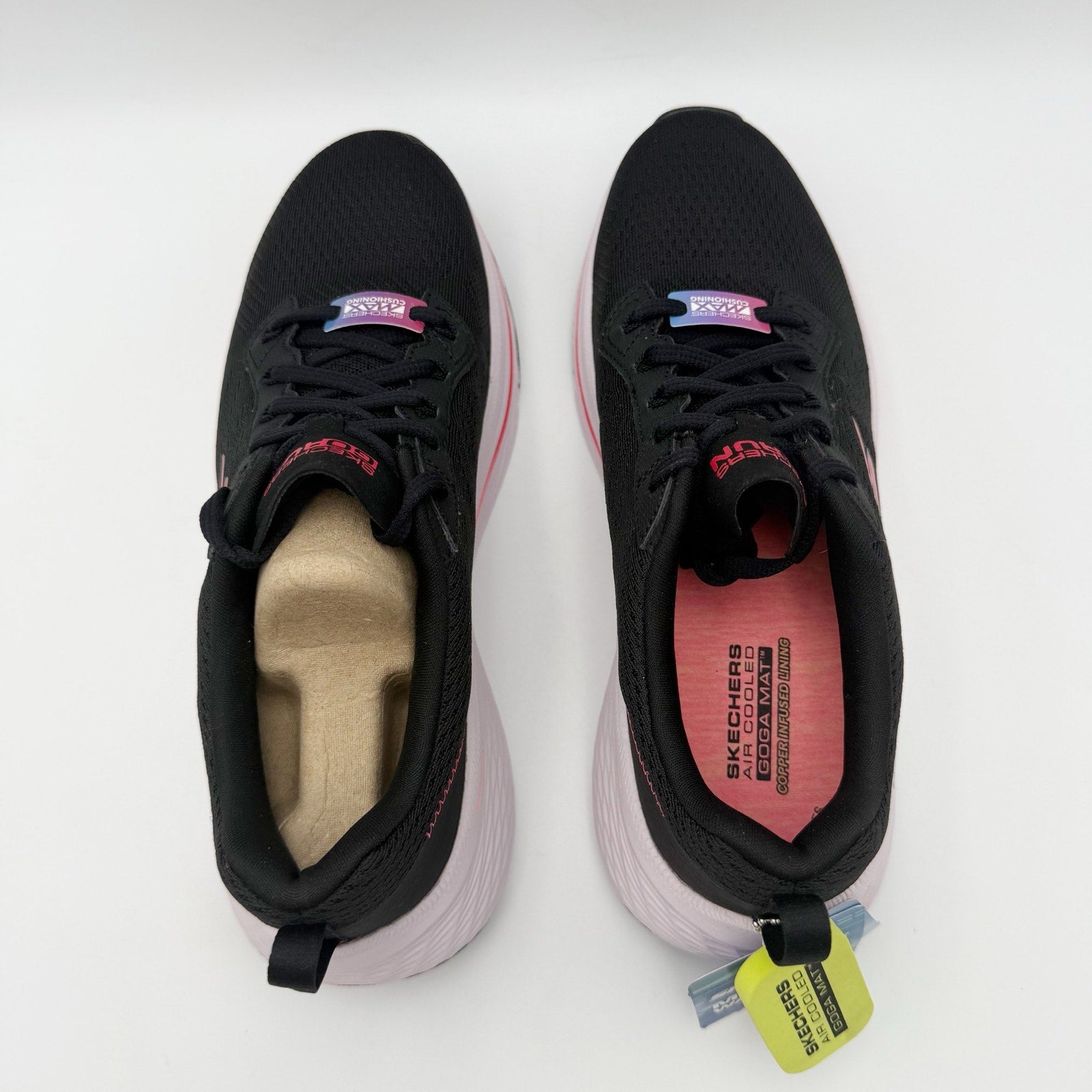 Skechers Womens Max Cushioning Elite 2.0 Athletic Shoes Size 6.5 Black Pink NWT