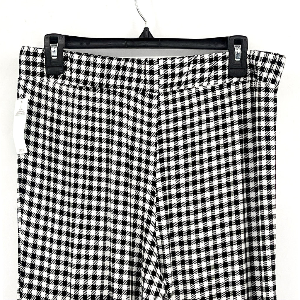 HONEYDEW Womens All American Long Sleeve Top Pants Pajamas Large Black White NWT