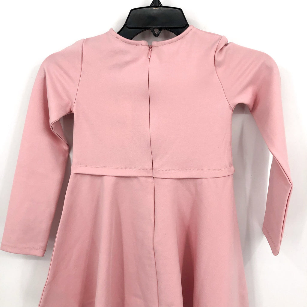 BARDOT JUNIOR Girl's Dasha Ruffle Dress Size 6 Pink Peachskin Long Sleeve NWT