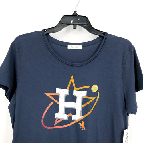 47 BRAND Womens Houston Astros City Connect Frankie TShirt Large Atlas Blue NWT