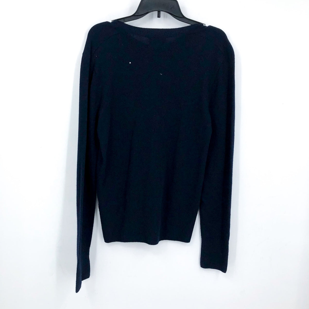 ACTIVE CASHMERE Men's Cashmere Sweater Small Navy Blue Long Sleeve NWT