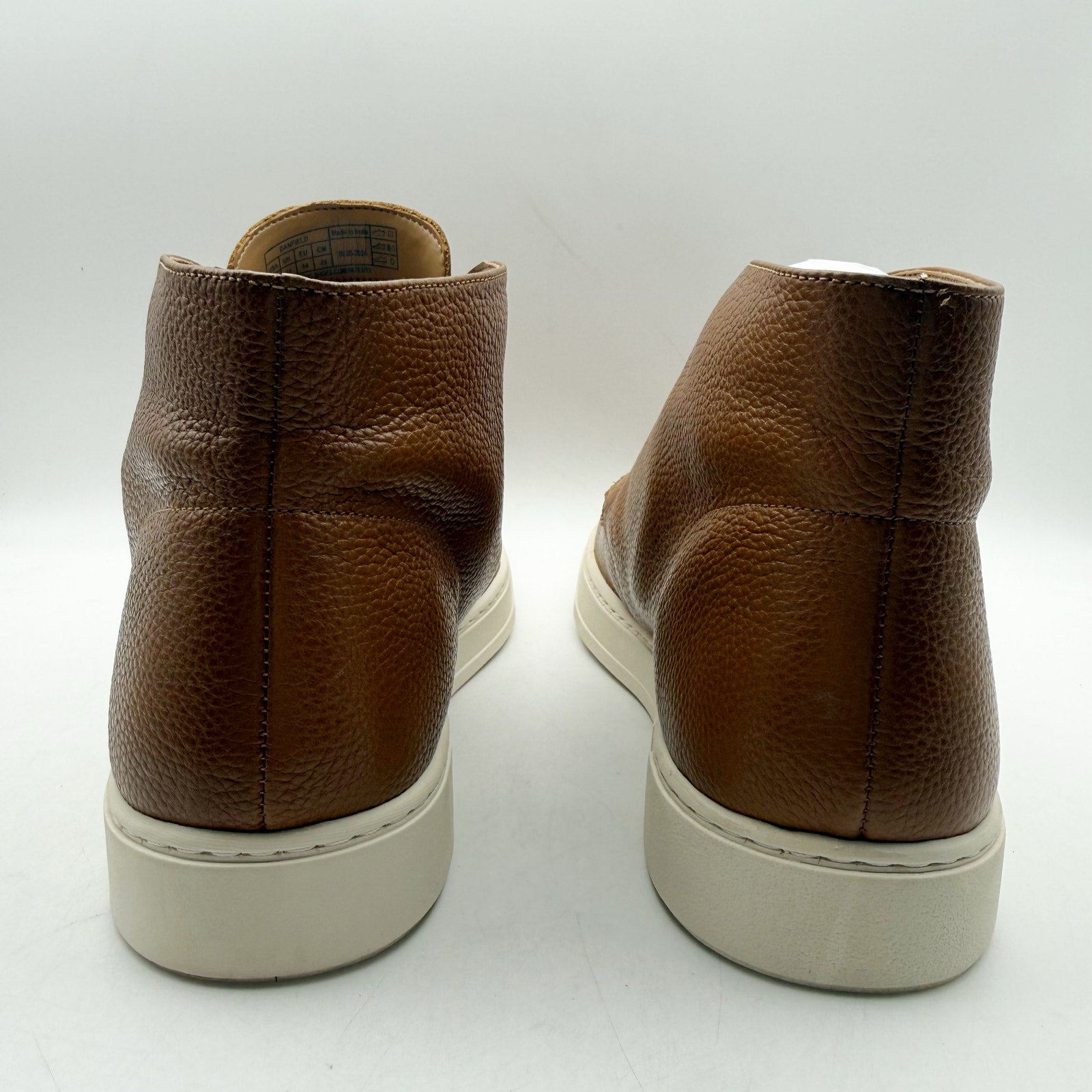Vionic Mens Danfield Ankle Boots US 11 M EU 44 Tan Brown Leather NIB
