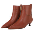 Franco Sarto Womens Mala Ankle Boots Size 9 EU 40 Brown Leather NIB