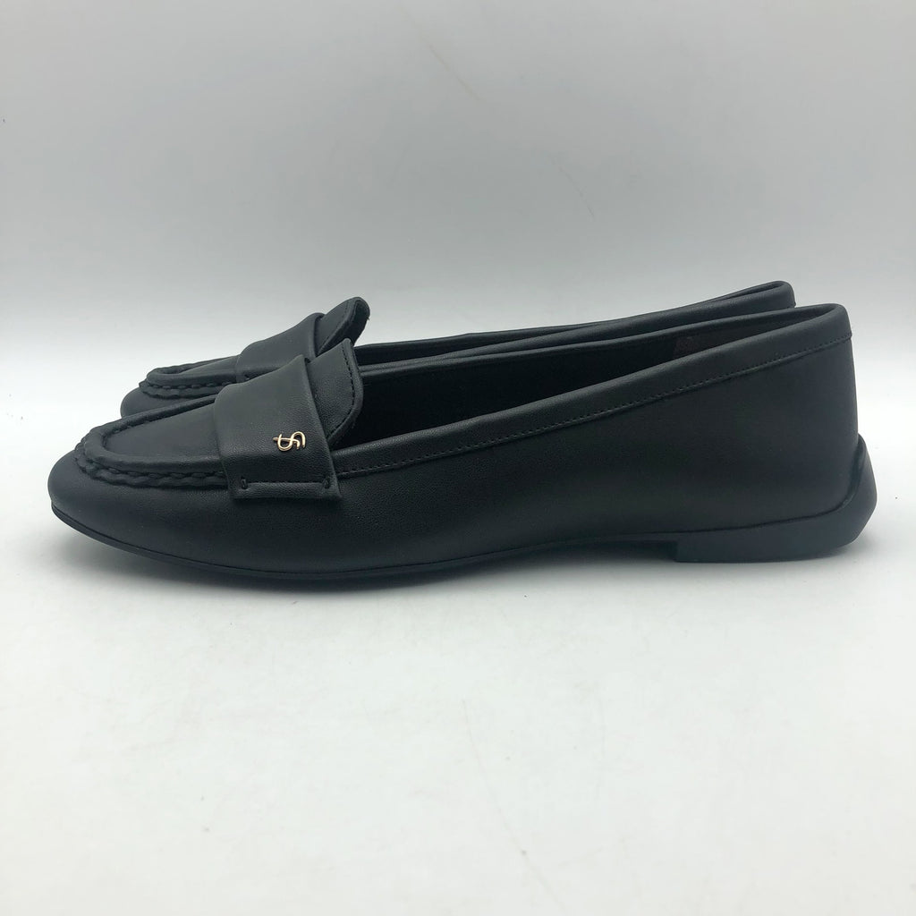 Franco Sarto Womens Faris Slip On Flats Size 6.5 Black Faux Leather NIB