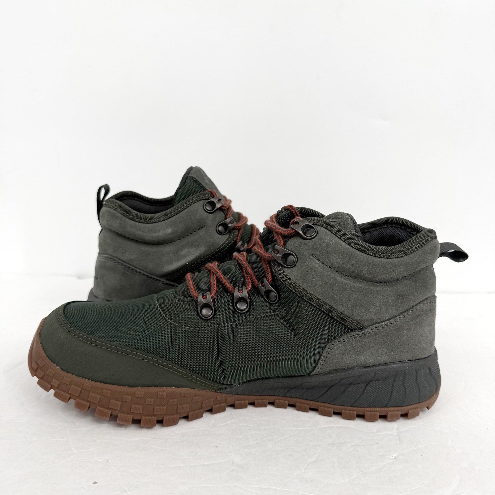 Columbia Mens Fairbanks Mid Hiking Boots US 8 EU 41 Dark Green Waterproof NIB