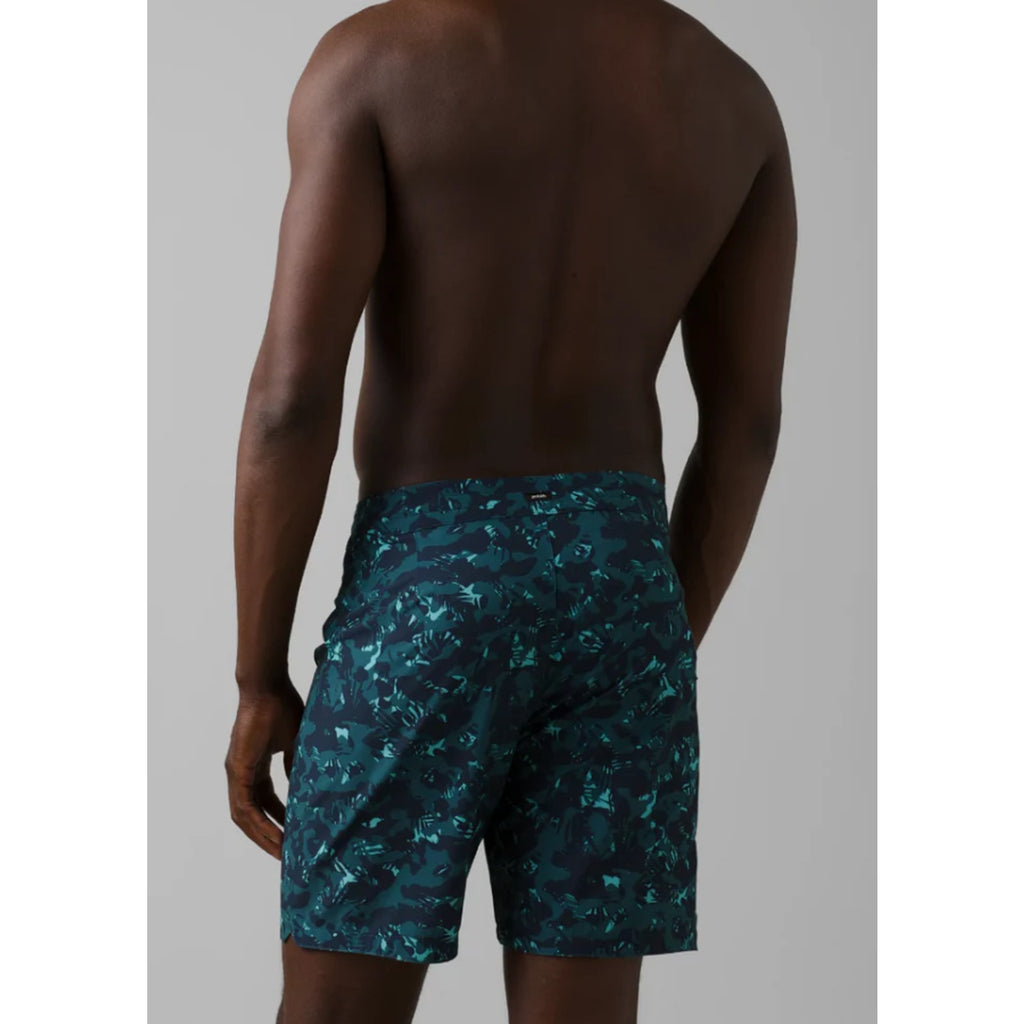 PRANA Men's Fenton Board Shorts Size 38 XL Bluefin Camo 9" Inseam UPF 50+ NWT