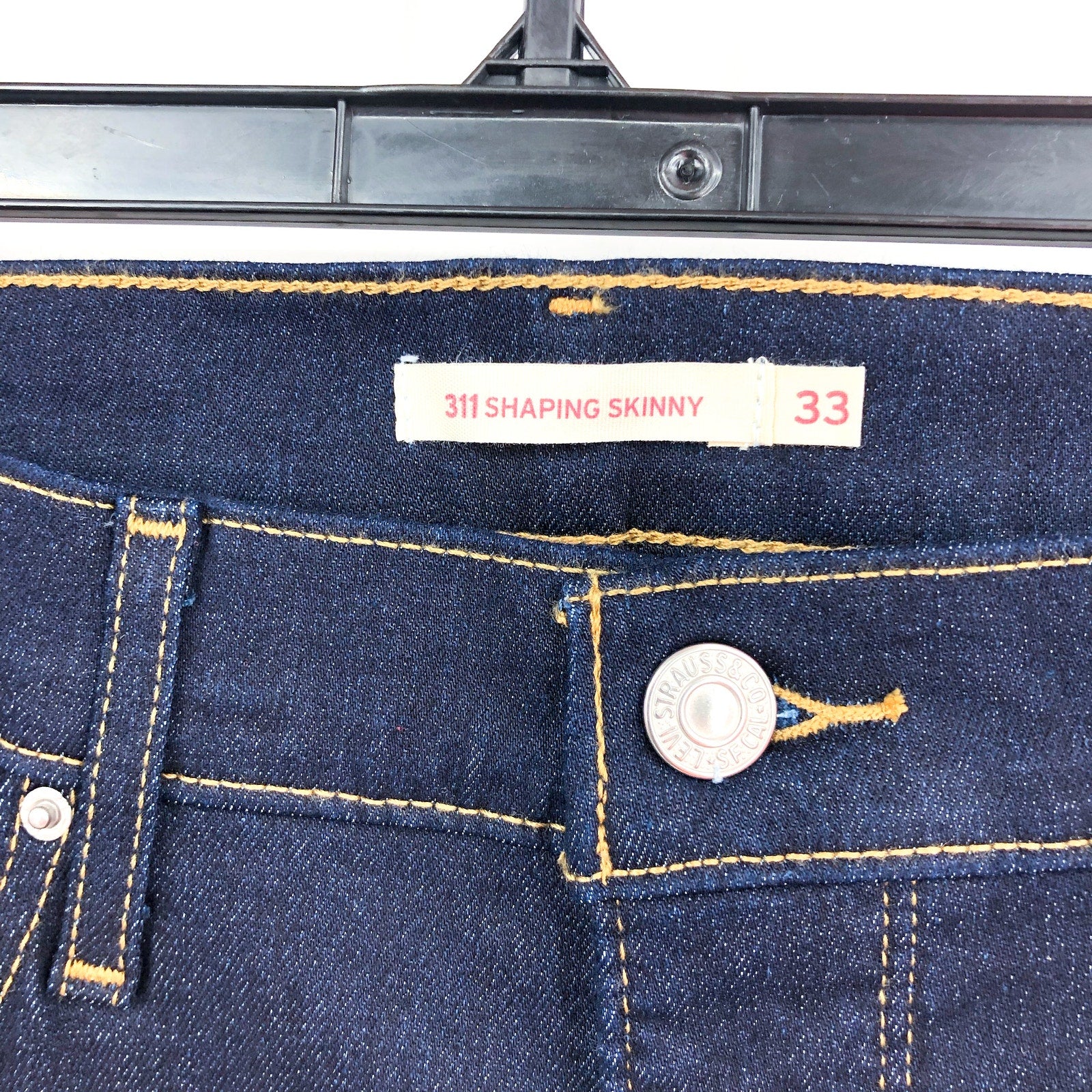 LEVI'S Women's 311 Shaping Skinny Jeans 33x28 US 16 Blue Darkest Sky NWT 1962600