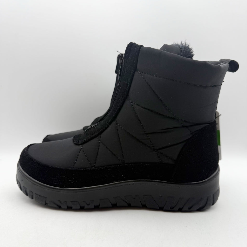 Flexus Spring Step Womens Lake Effect Snow Boots US 5.5-6 Black Waterproof NIB