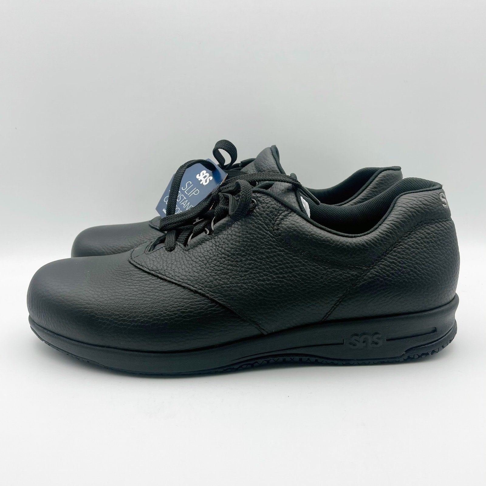 SAS Womens Liberty Lace Up Sneaker US 11 M EU 41.5 Black Leather SR NIB