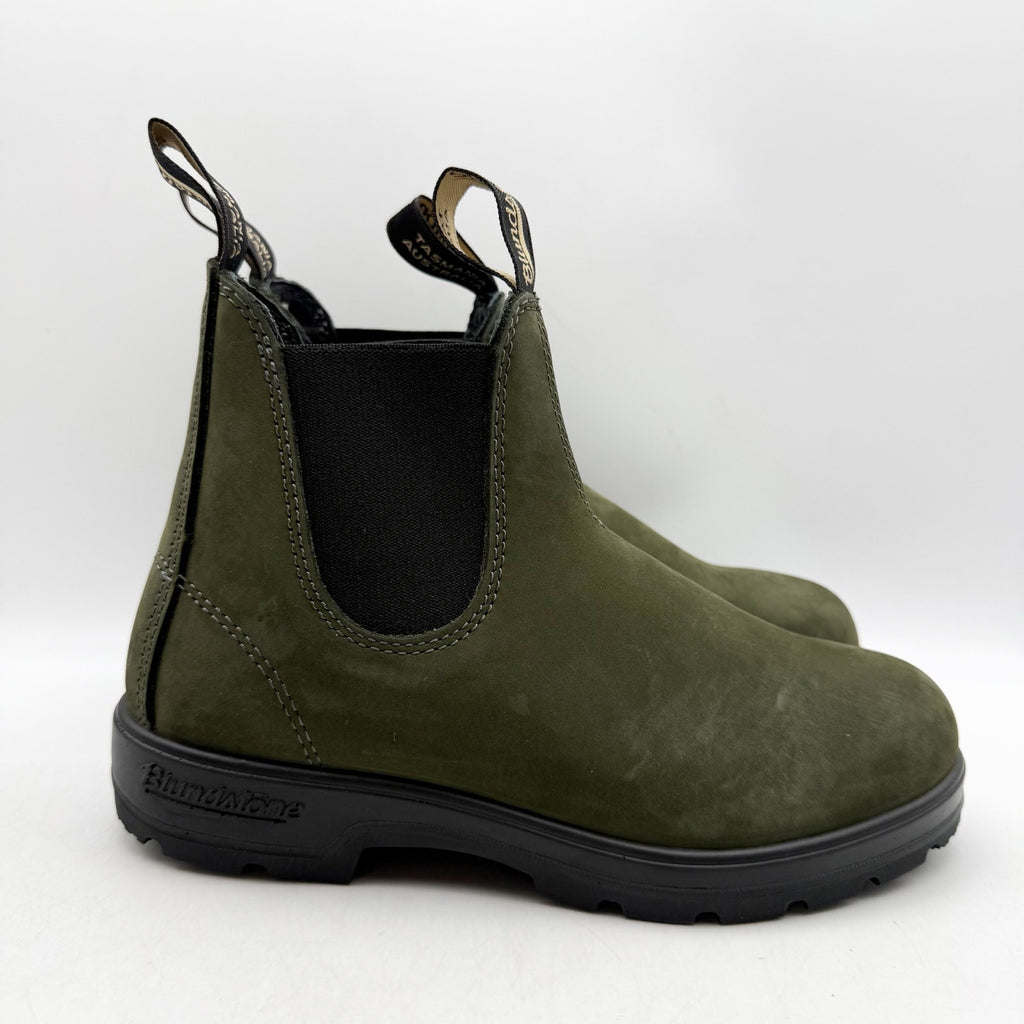 Blundstone Womens BL2442 Chelsea Boots US 7 Green Leather Water Resistant NWOB