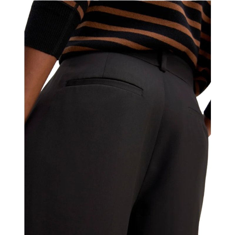 EVERLANE Women's The Italian Wool Way-High Drape Pants Size 6 Black NWT