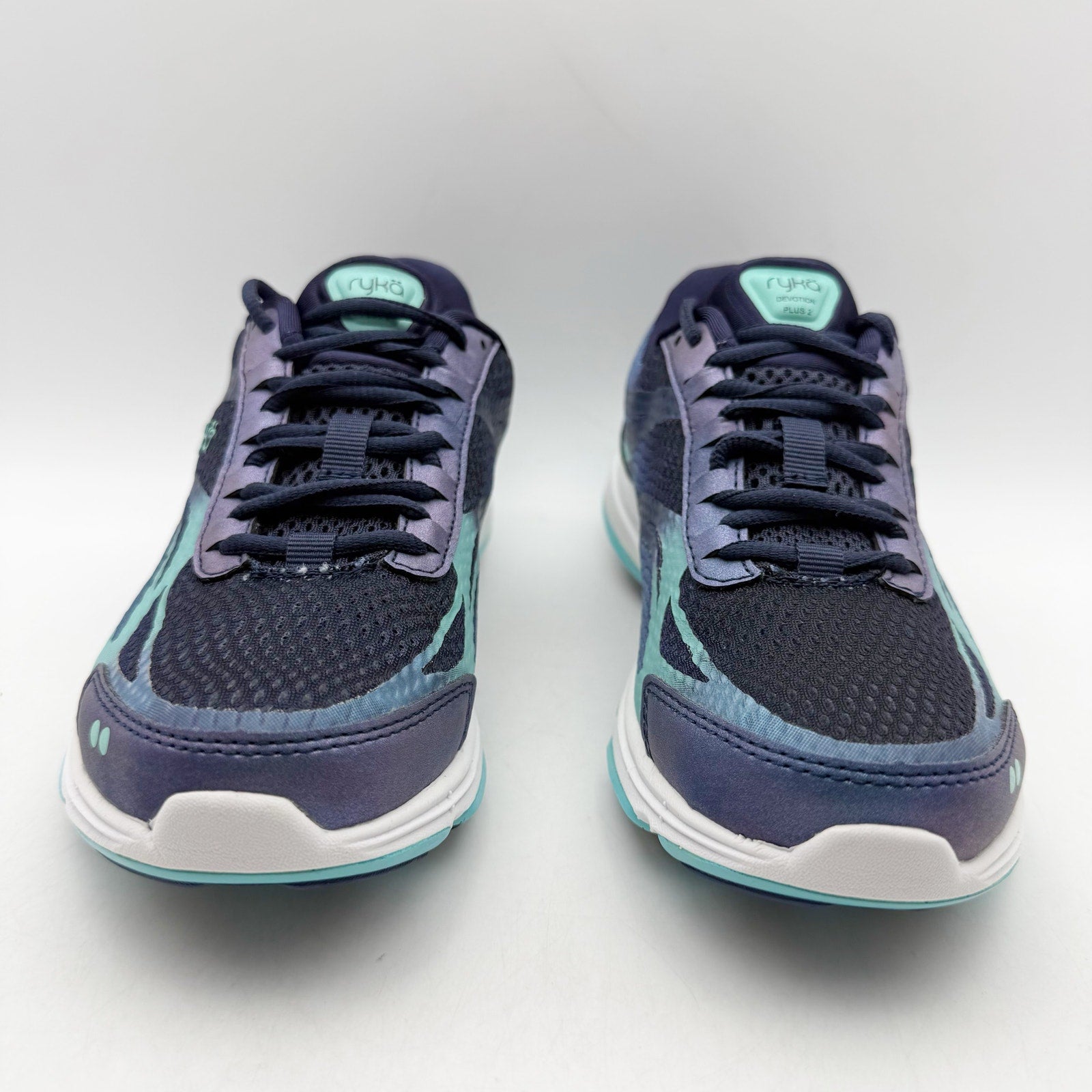 Ryka Womens Devotion Plus 2 Walking Sneakers US 5 M EU 35 Navy Teal Athletic NIB