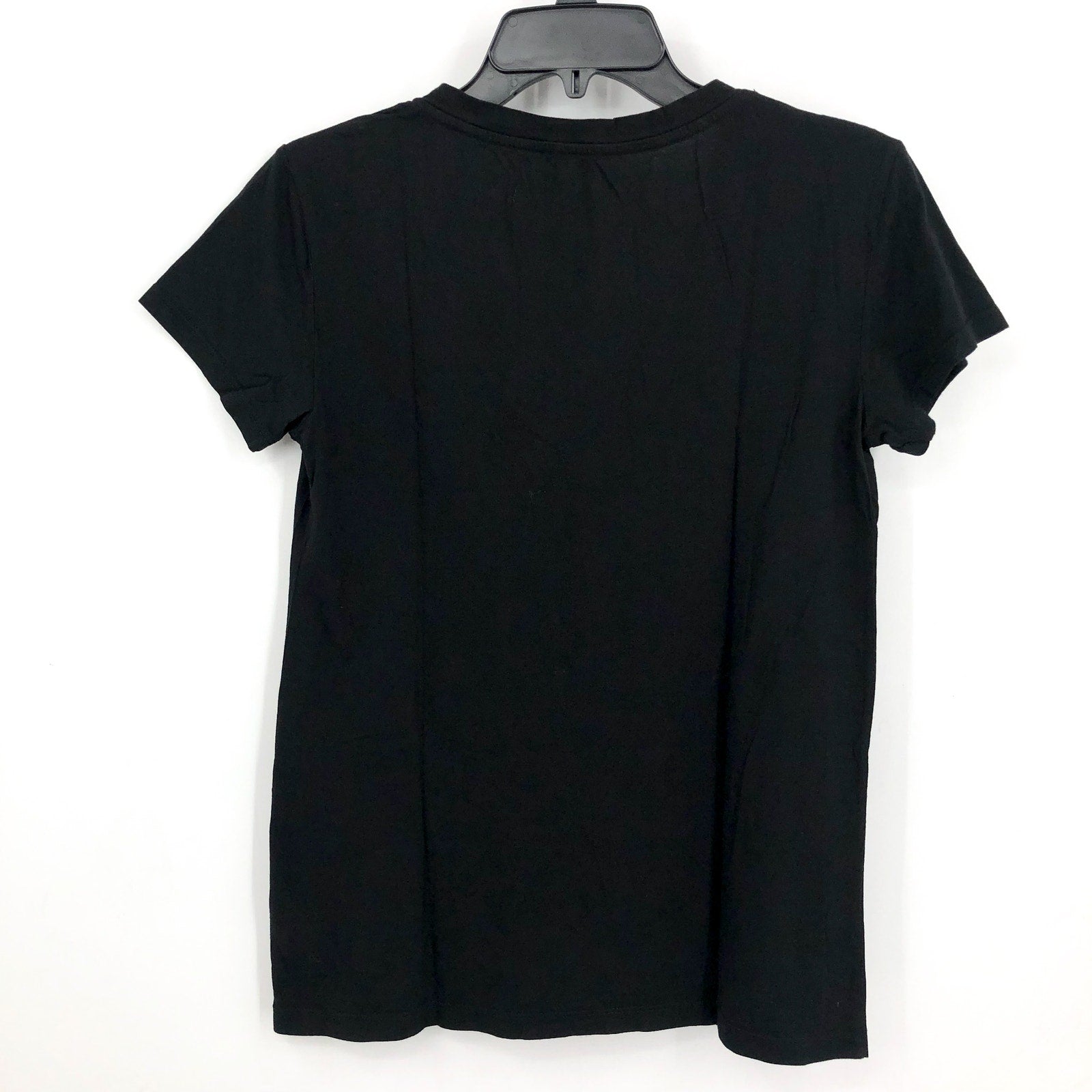 SPLENDID Women's Kate V-Neck Tee XS Black Short Sleeve Soft Knit NWOT