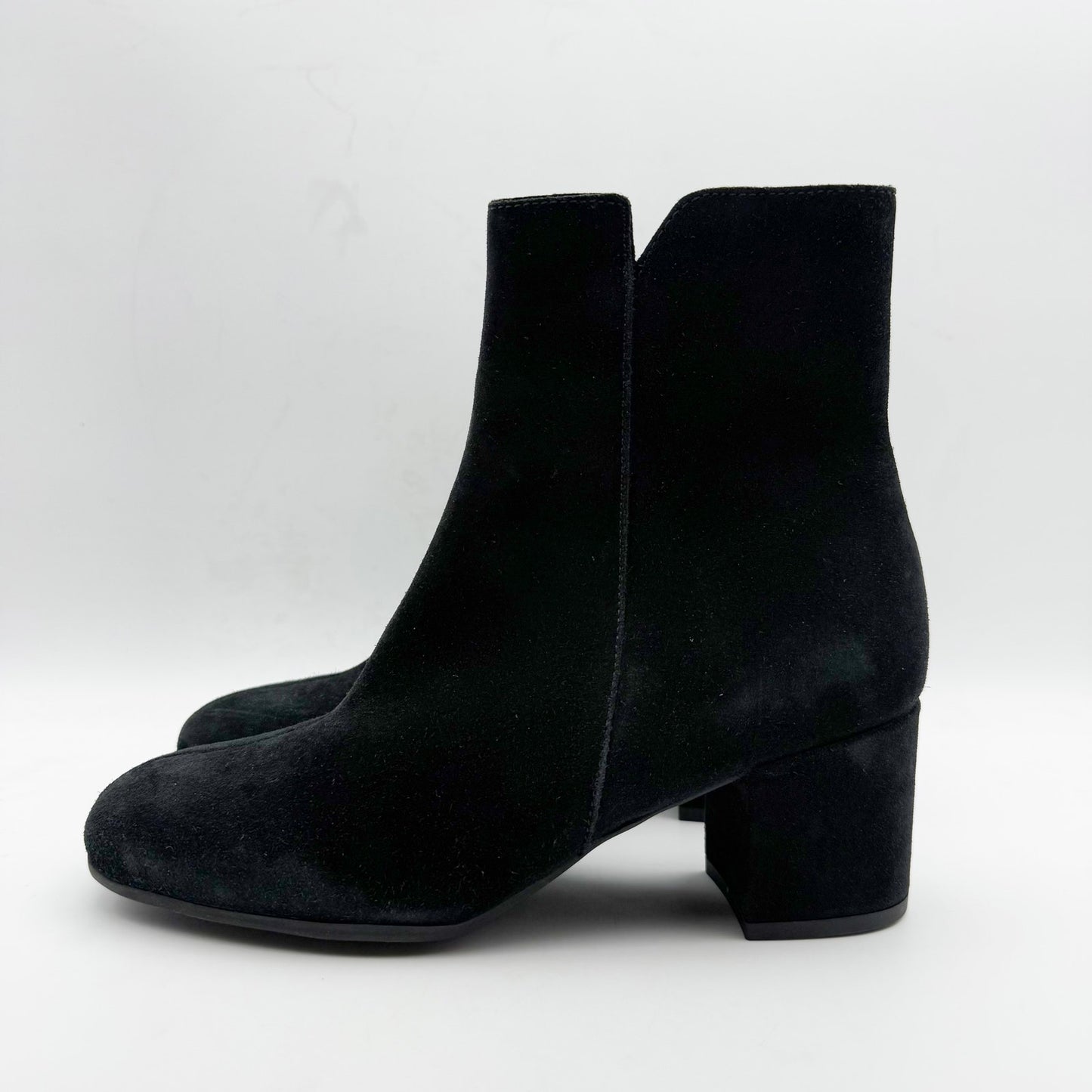 La Canadienne Womens Juni Ankle Boots US 7.5 Black Suede Waterproof NWOB