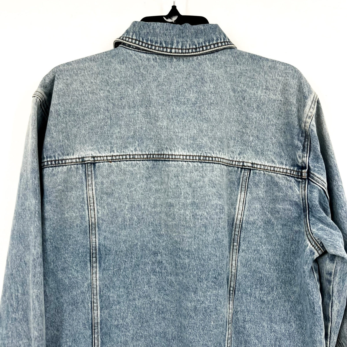 KUT FROM THE KLOTH Emmy Boyfriend Jean Jacket Large Medium Blue Relaxed Fit NWT