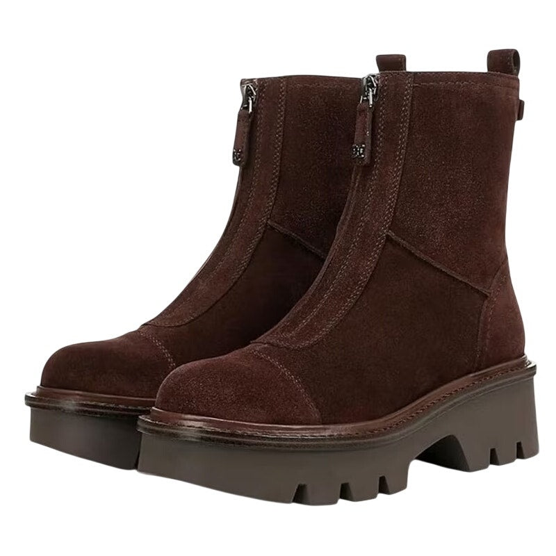Sam Edelman Womens Cooper Chelsea Ankle Boot US 8 M Cafe Noir Brown Suede NIB