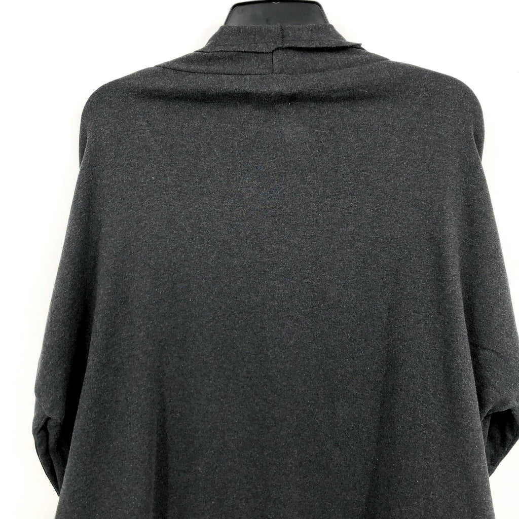 PACT Women' Airplane Wrap Cardigan XS-Small Gray Charcoal Heather Open Front NWT