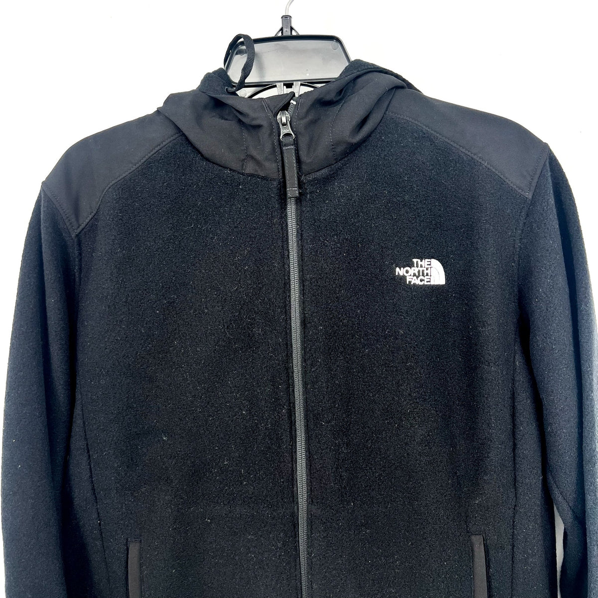 THE NORTH FACE Womens Alpine Polartec 200 Jacket Medium Black Full Zip Hood NWT