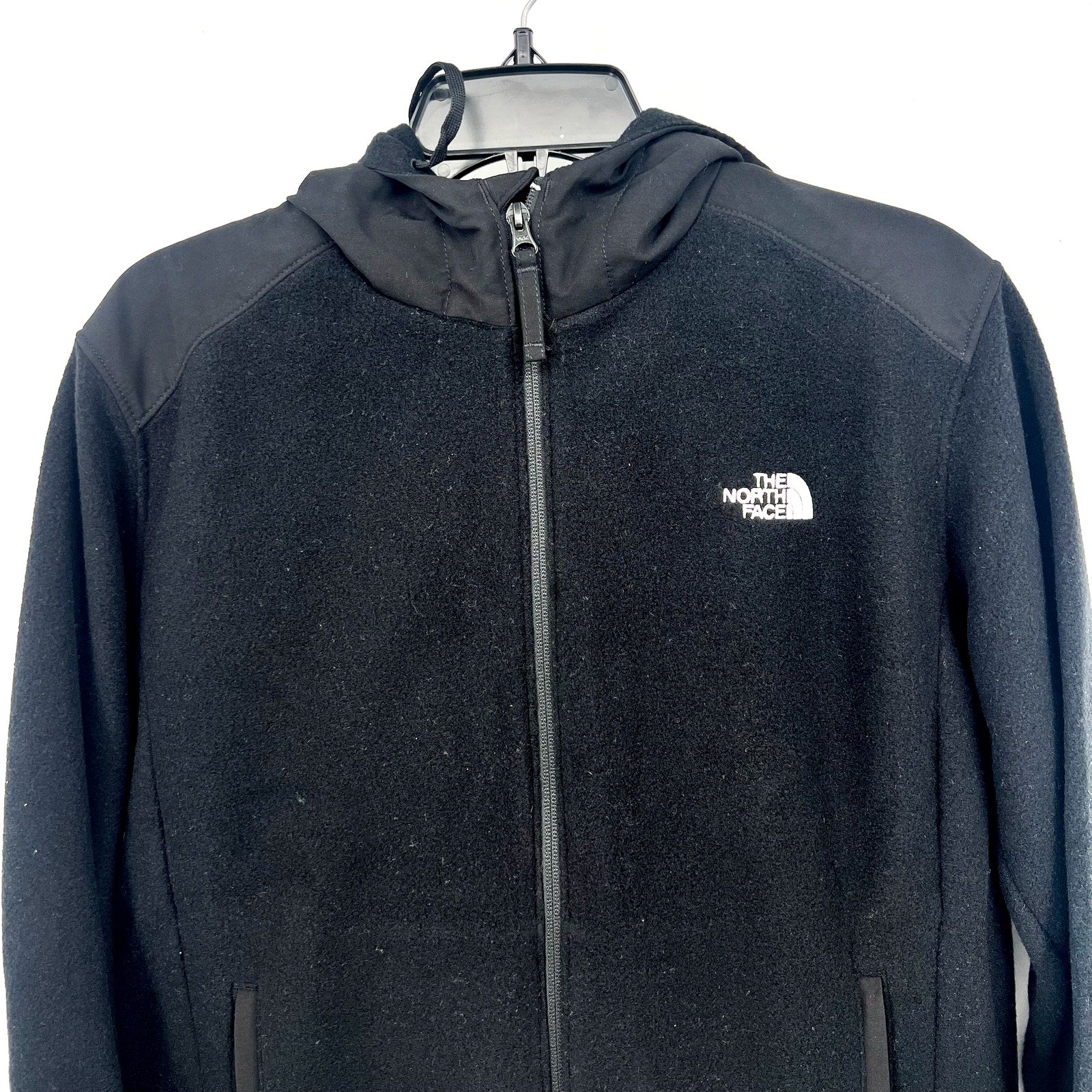 THE NORTH FACE Womens Alpine Polartec 200 Jacket Medium Black Full Zip Hood NWT
