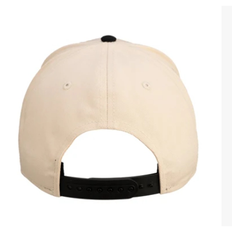 BLACK CLOVER Upside Down Live Lucky Luck 1 Snapback Hat OS Cream Black NWT