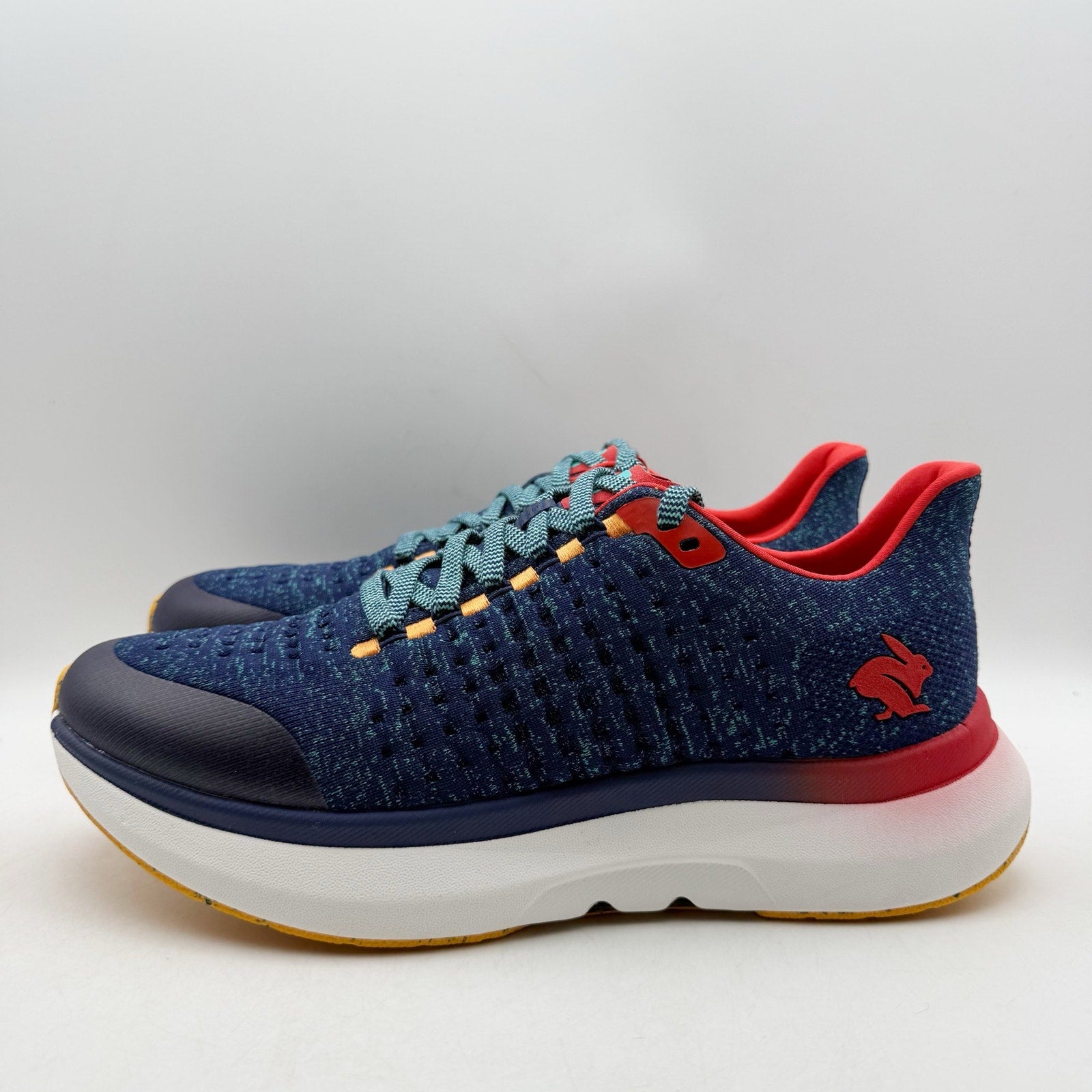 Rabbit Mens Dream Chaser Running Shoes US 9.5 Blue Red Athletic Sneakers NIB