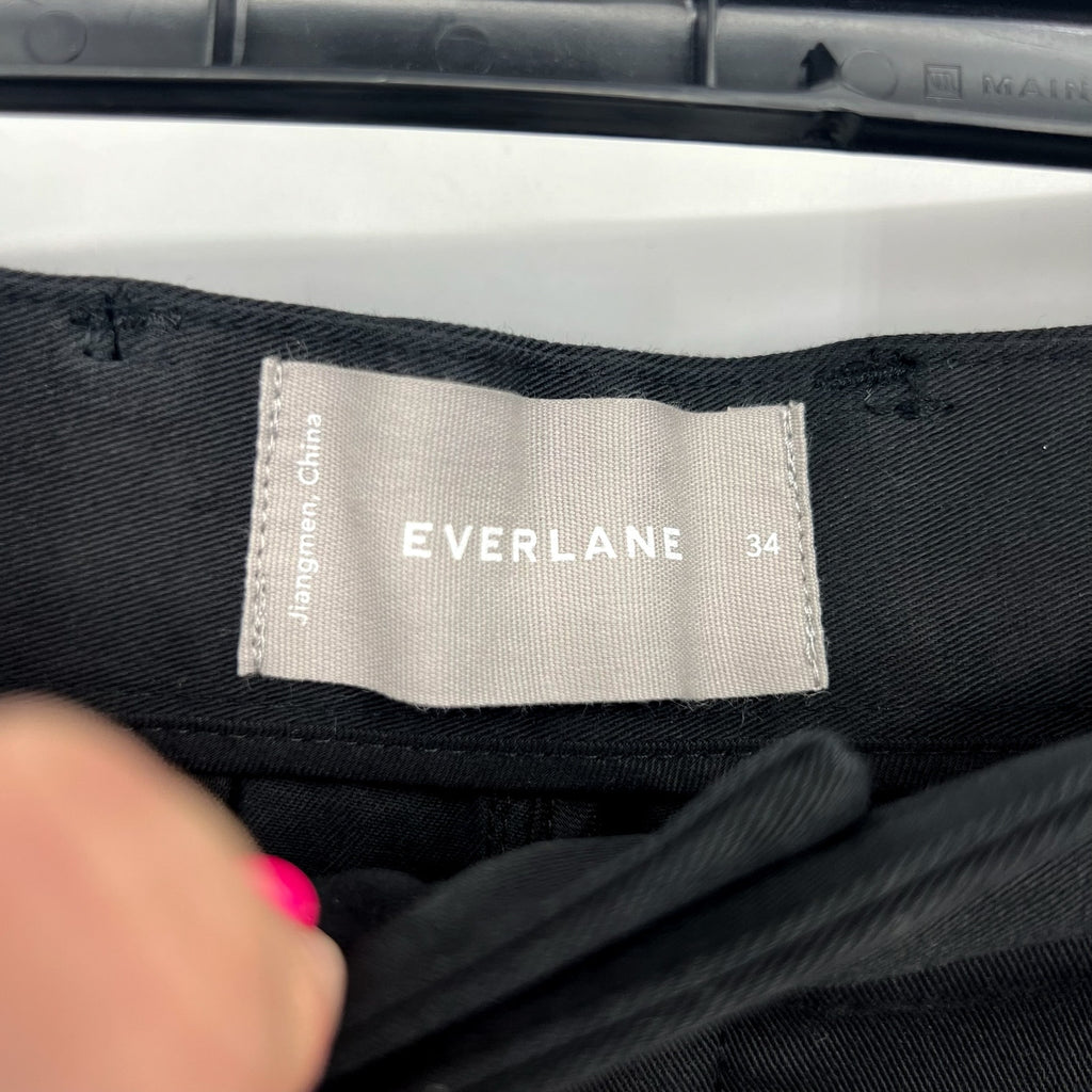 EVERLANE Men's The 9" Performance Chino Shorts Size 34 Black NWT