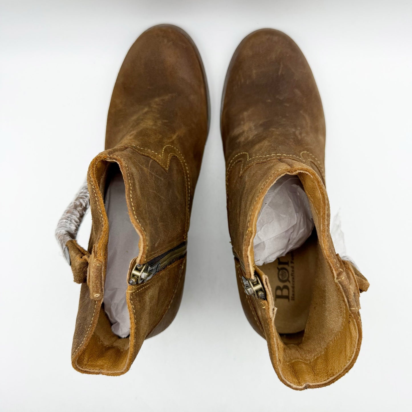 Born Womens Alondra Western Boots US 10 M EU 42 Brown Leather NIB