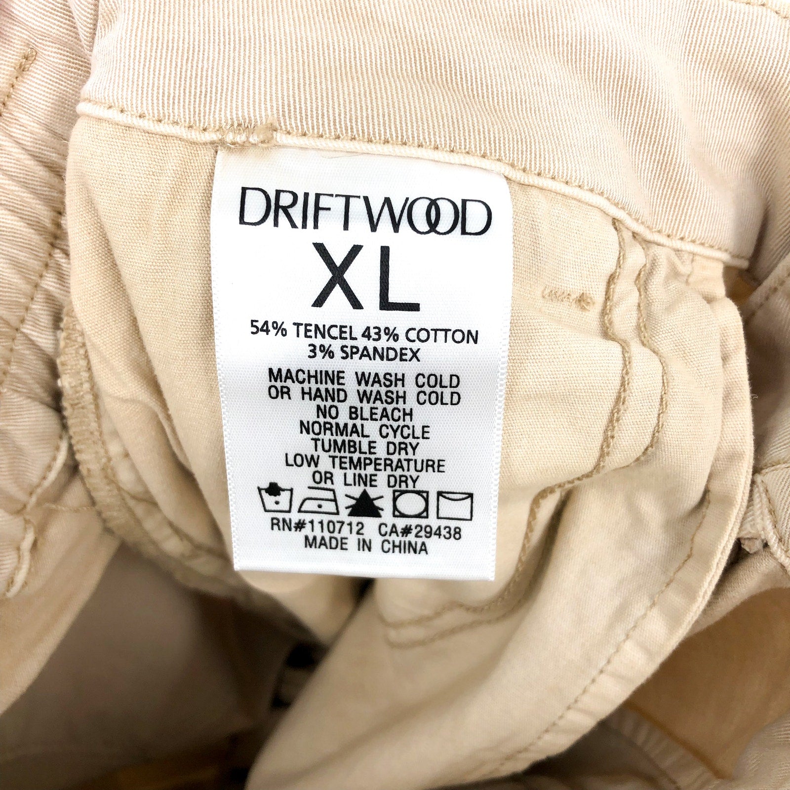 DRIFTWOOD Women's Embroidered Casual Pants XL Beige Floral NWT