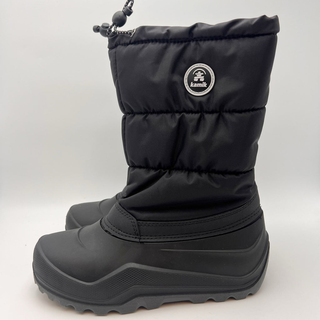 Kamik Big Kids Snowcozy Winter Boots Size 6 EU 38 Black Waterproof NIB