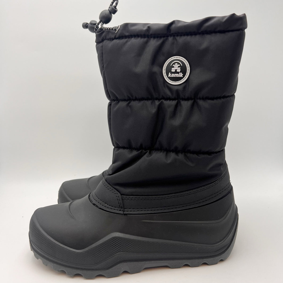 Kamik Big Kids Snowcozy Winter Boots Size 6 EU 38 Black Waterproof NIB