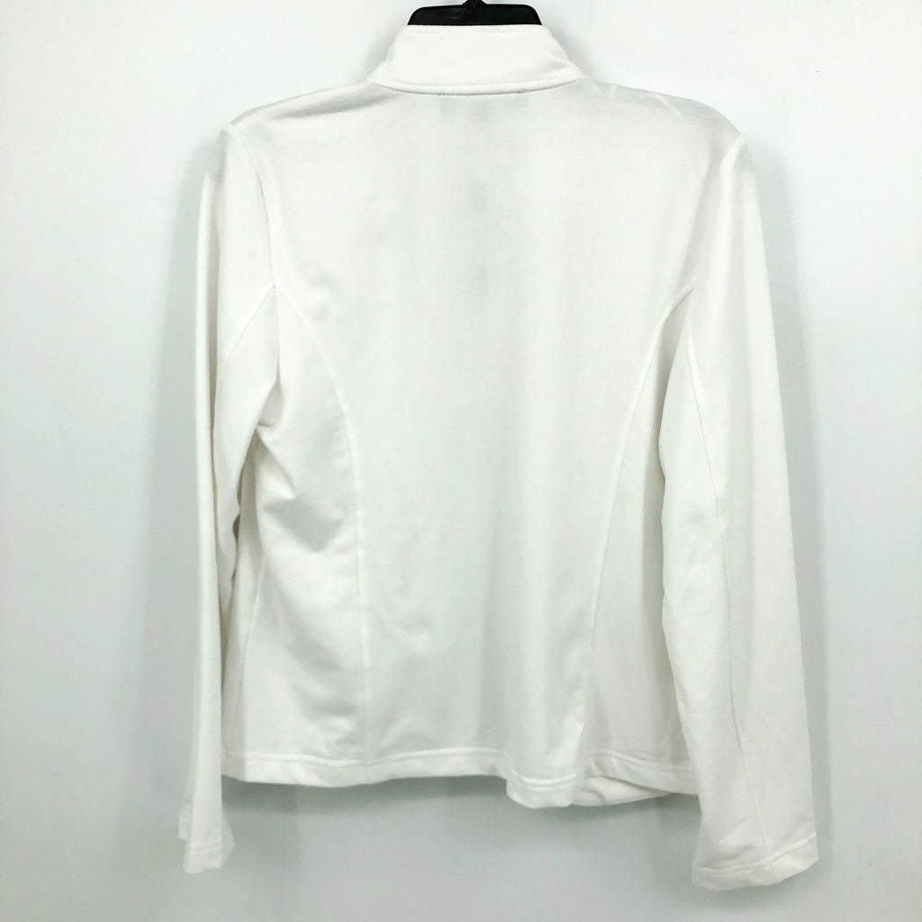 TOMMY HILFIGER Women's Military Band Jacket Medium White Button Front NWT