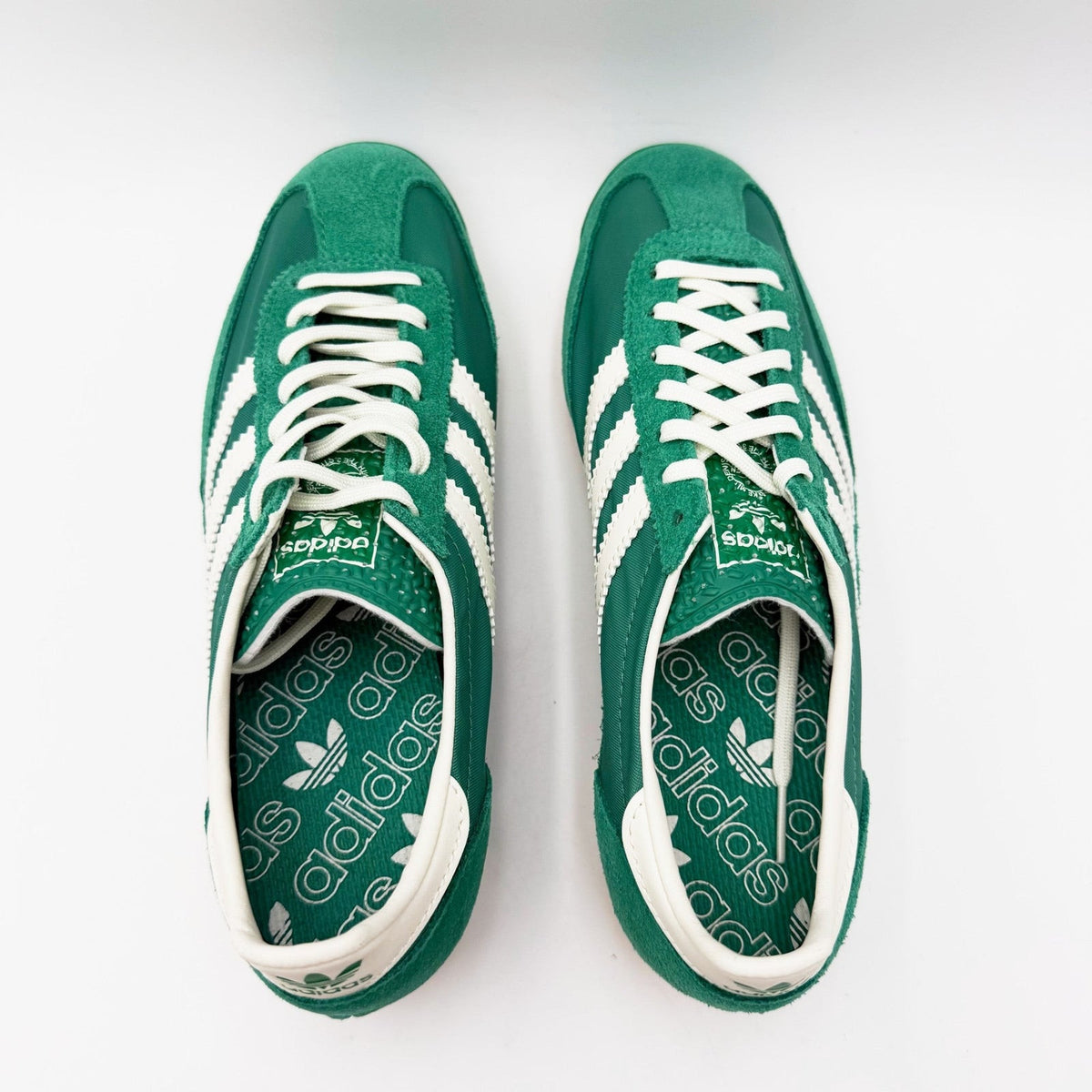 Adidas Womens SL 72 OG Casual Sneakers Size 7 Green White NWOB