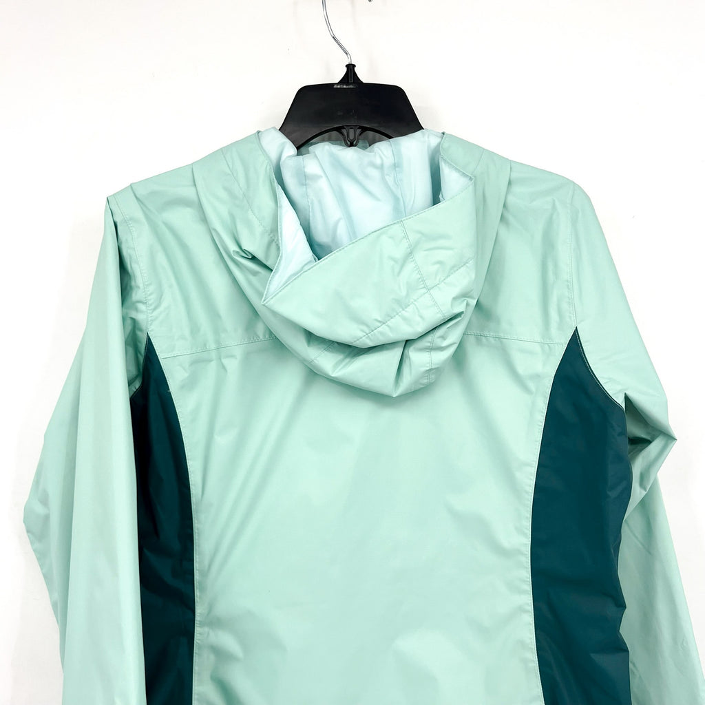 COLUMBIA Women's Arcadia II Rain Parka Jacket Medium Green Spry River NWT