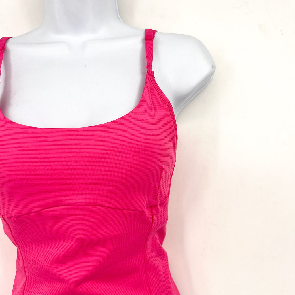 OUTDOOR VOICES Women's TechSweat Leotard Small PINK CERISE Tank NWT