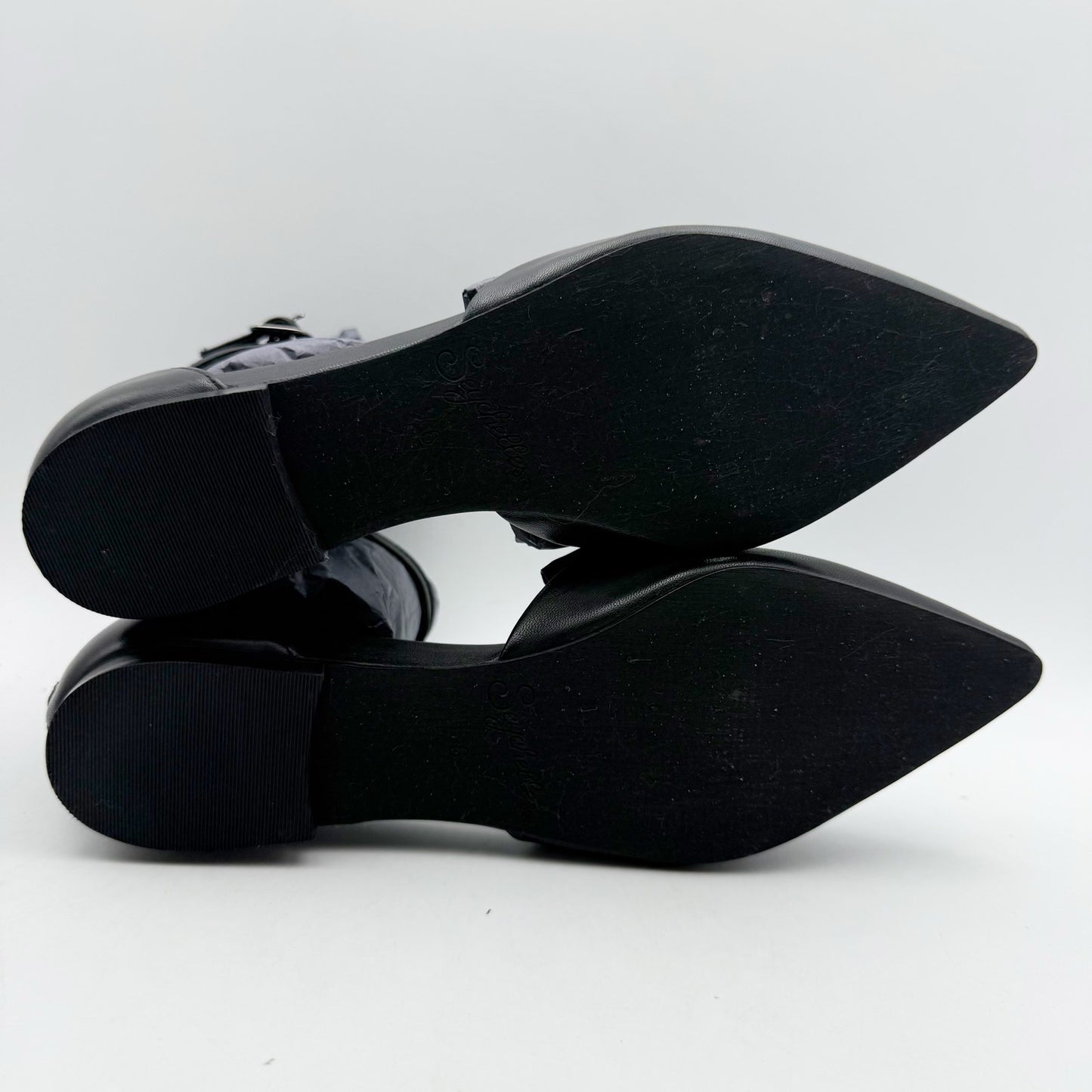 Seychelles Womens What a Girl Wants Flats US 6 M Black Leather NIB