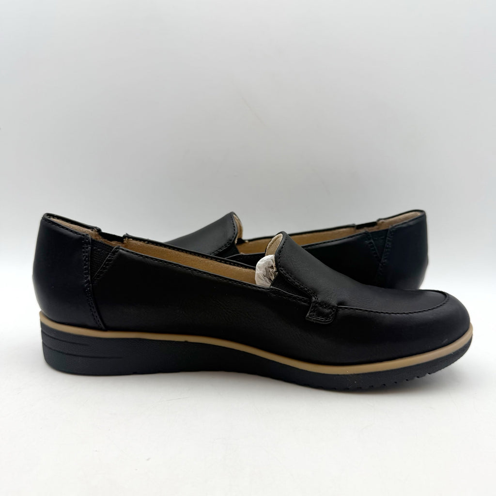 SOUL Naturalizer Womens Idea Moc Loafers US 7 M EU 37 Black Vegan Leather NIB