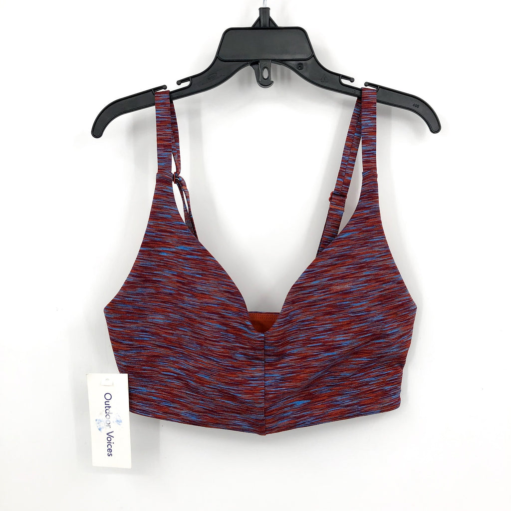 OUTDOOR VOICES FreeForm Flow Bralette Sports Bra XXL Purple Blue Heatwave NWT