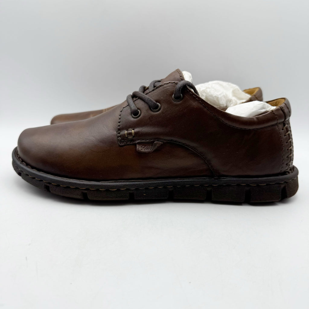 Born Mens Soledad Shoes US 9.5 M EU 42.5 Brown Leather Lace Up Casual NWOB