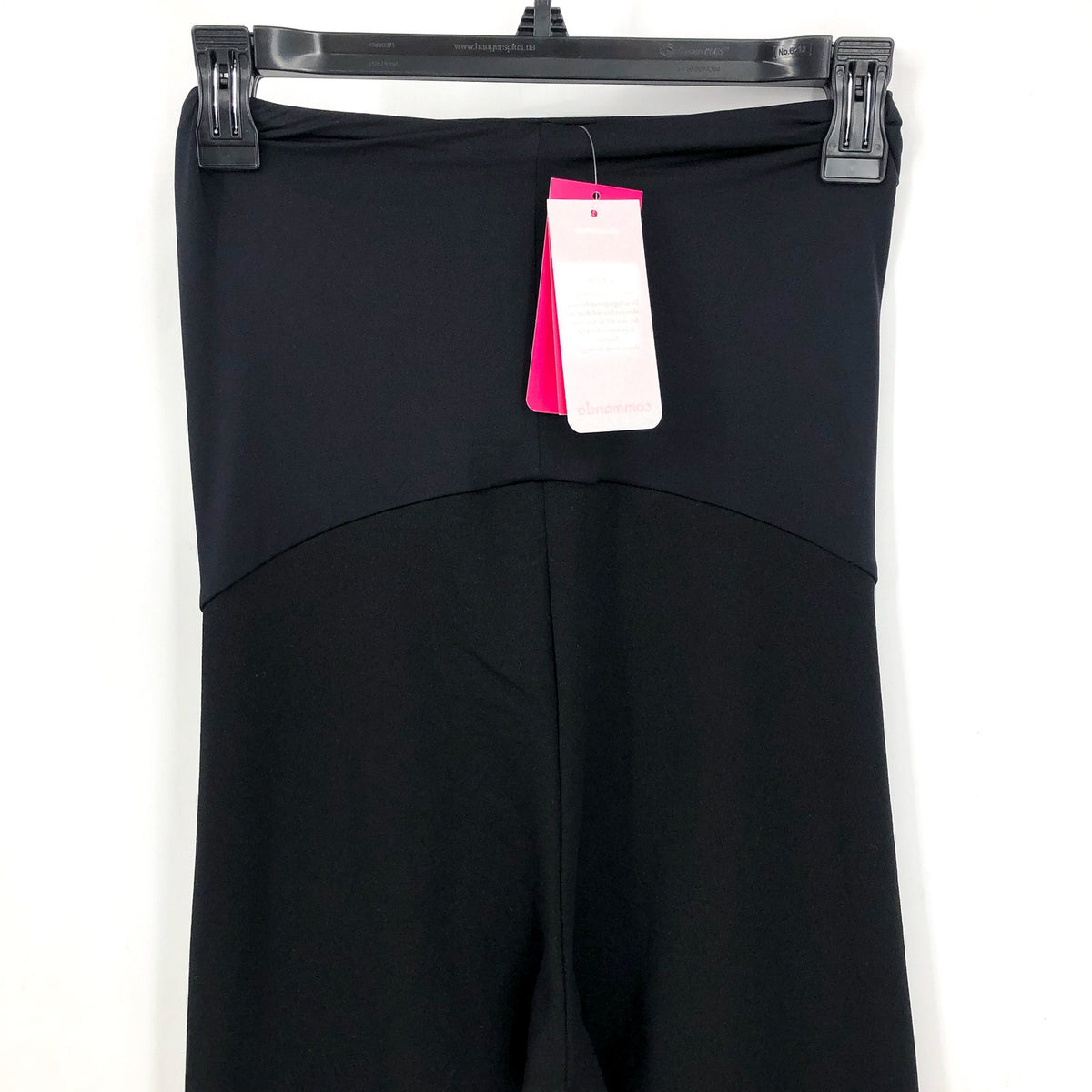 COMMANDO Women's Classic Maternity Legging Medium Black Stretch Waistband NWT