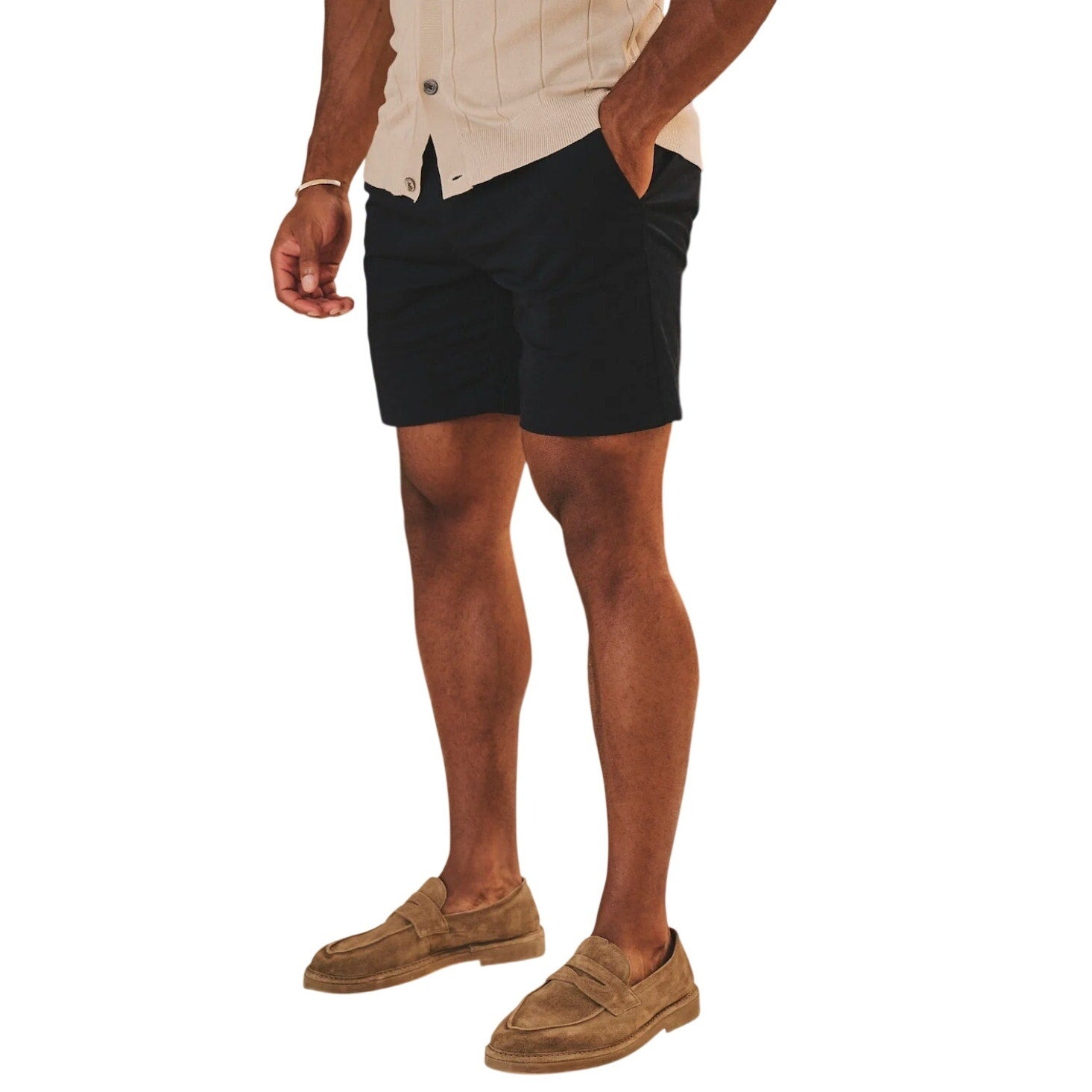 EVERLANE Men's 7" Athletic Fit Performance Chino Shorts Size 31 Navy Blue NWT