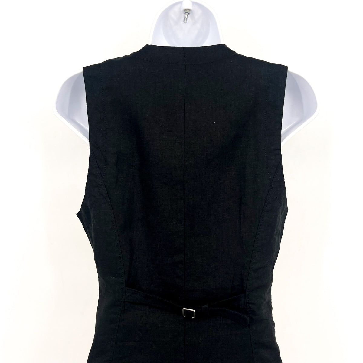 BLANKNYC Women's City Nights Linen Mini Dress Small Black Sleeveless NWT