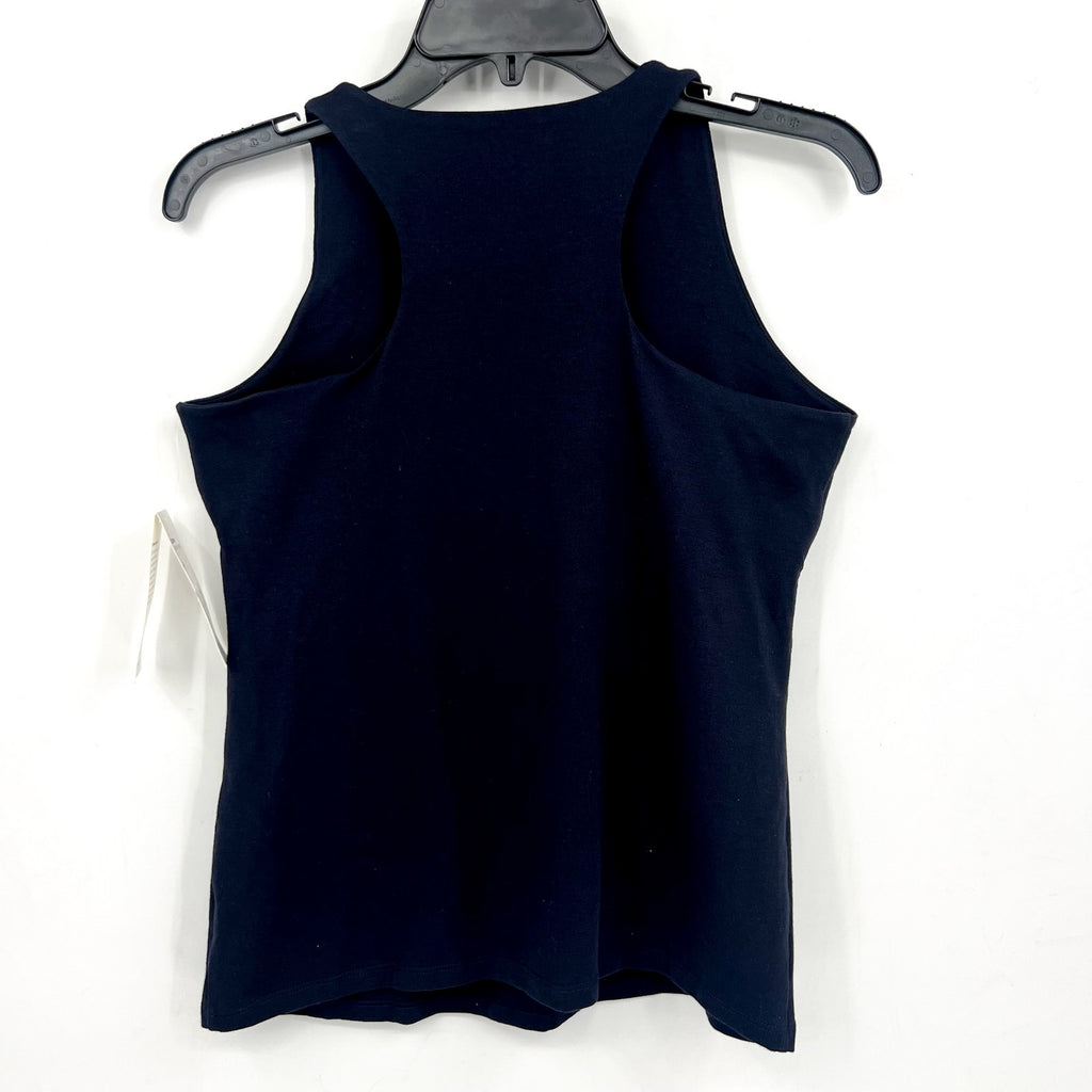 EILEEN FISHER Womens Organic Cotton Stretch Jersey Tank Small Dark Navy Blue NWT
