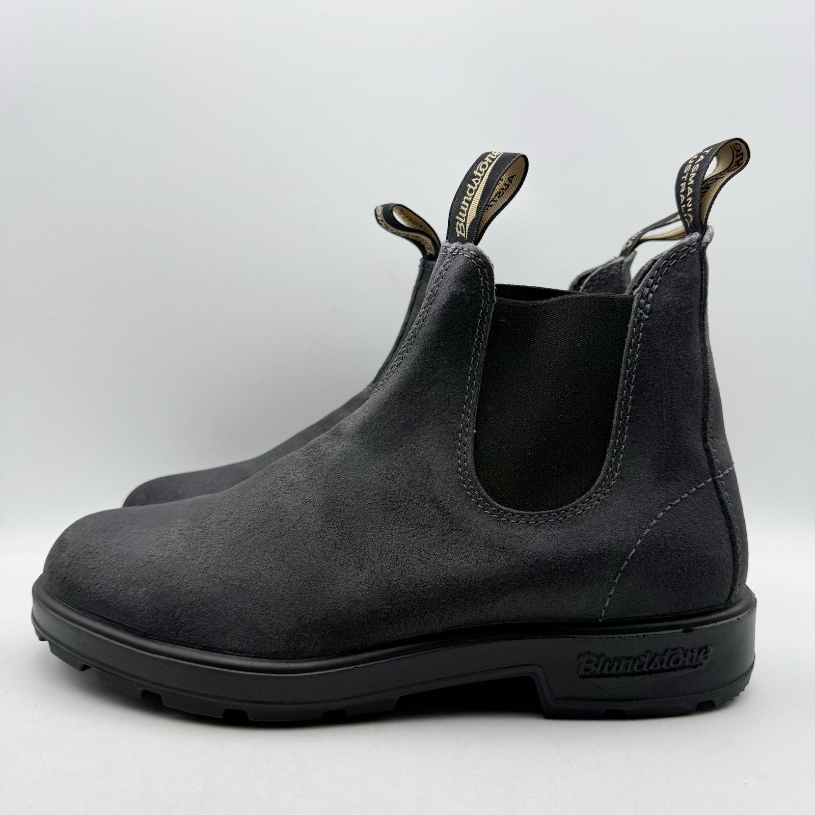 Blundstone Mens 1910 Chelsea Ankle Boots AUS 8 US 9 Grey Suede NIB