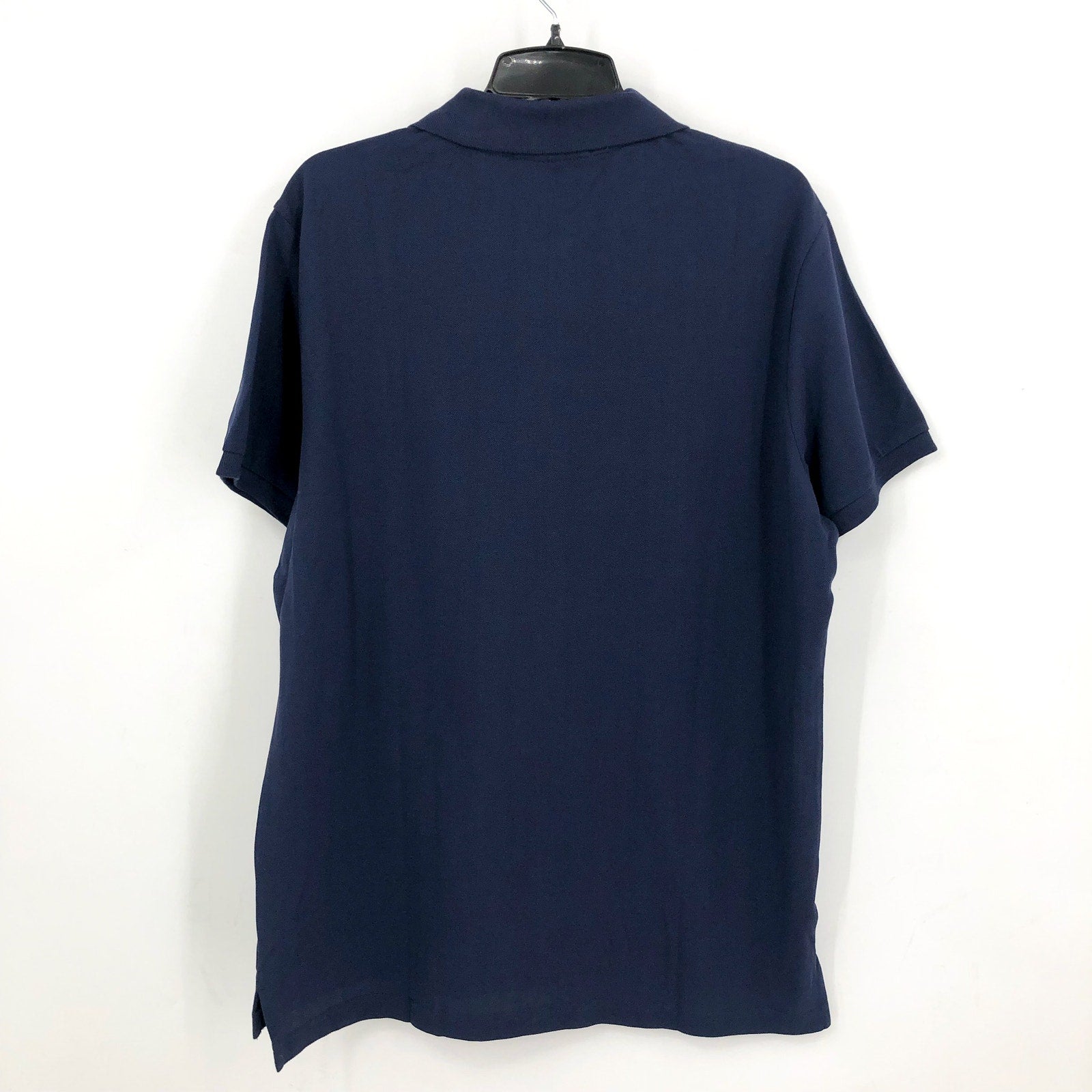 U.S. POLO ASSN. Men's Solid Pique Polo Shirt Large Classic Navy Blue Logo NWT