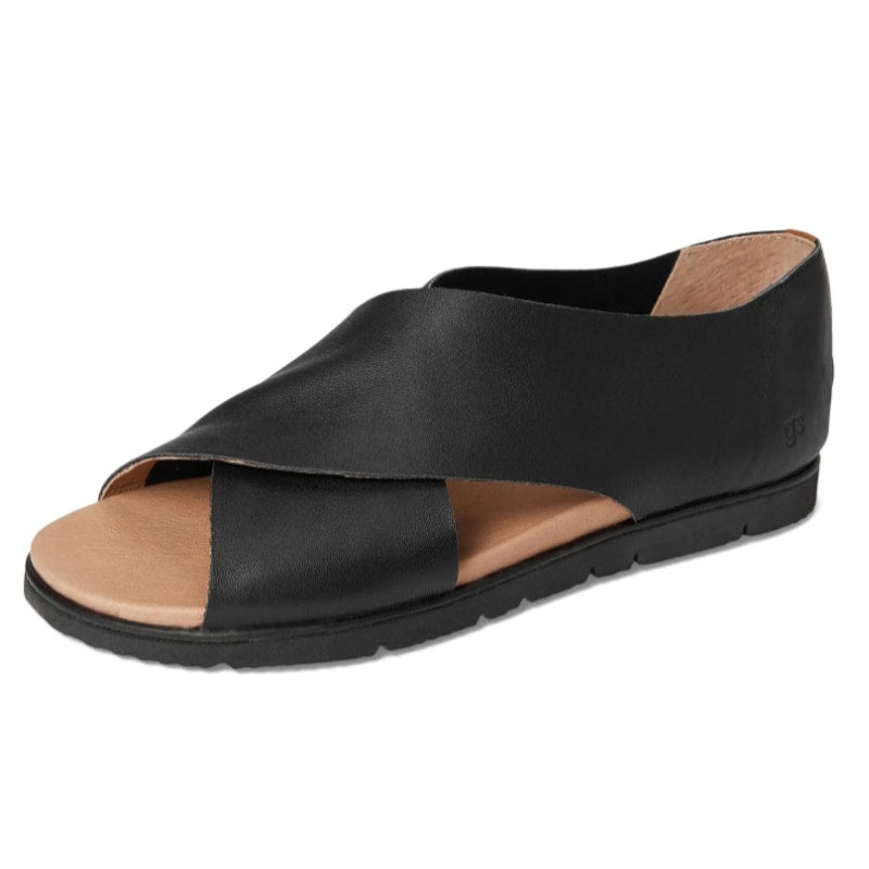 Gentle Souls Kenneth Cole Womens Leslie Sandals Size 8.5 Black Leather NIB