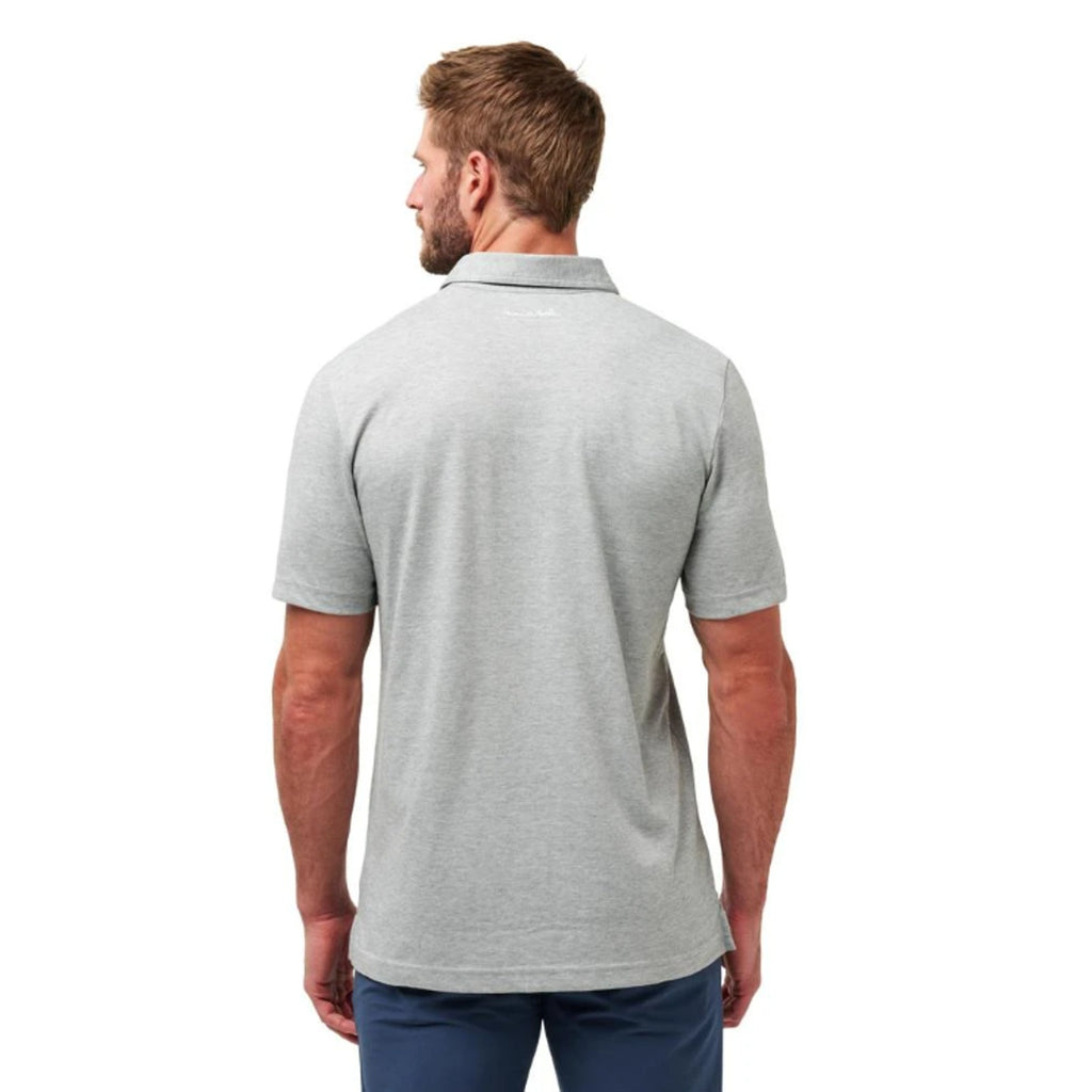 TRAVIS MATHEW Men's New York Yankees The Zinna Polo Shirt Small Heather Grey NWT