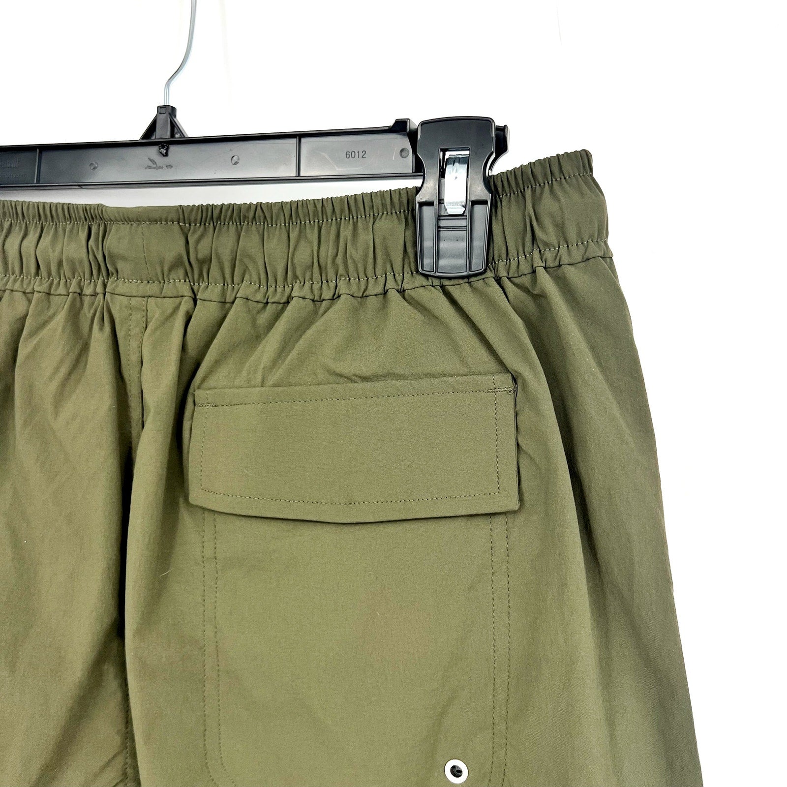 EVERLANE Men's The ReNew Swim Short Medium Dark Forest Drawstring NWOT